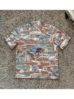 Reyn Spooner University Of Texas Longhorns Scenic Button Down Shirt $129 LARGE